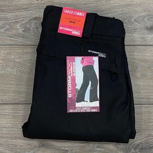 NEW SunIce Stormpack Women's Size Medium Black Snow Ski Pants with Boot Gaiters